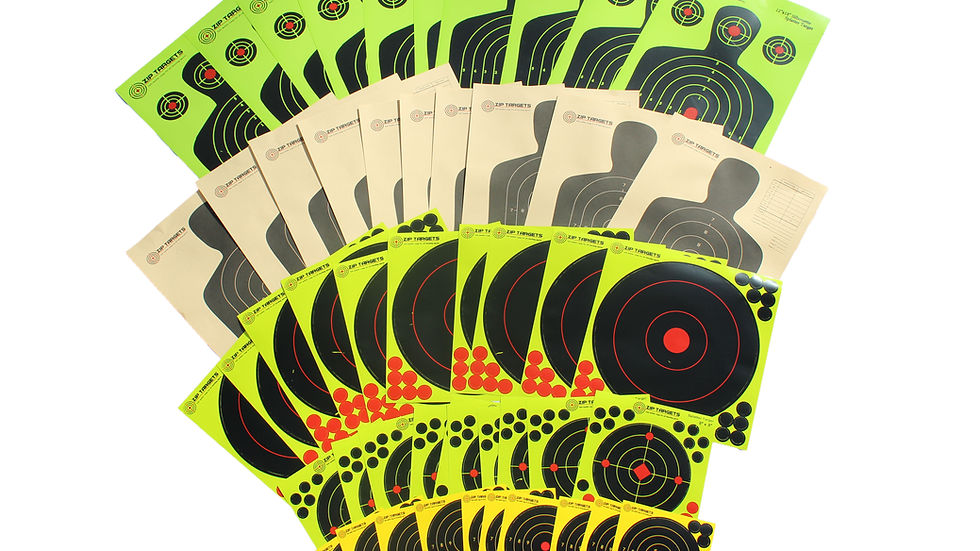 50 Pack Assortment of Shooting Targets