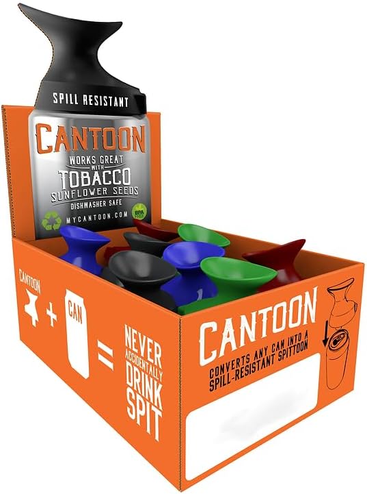 Cantoon Spill Resistant Spittoon 3 Pack Fits 12 Oz Can