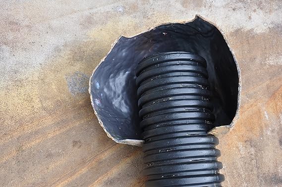 Fake Rock Corrugated Pipe Cover